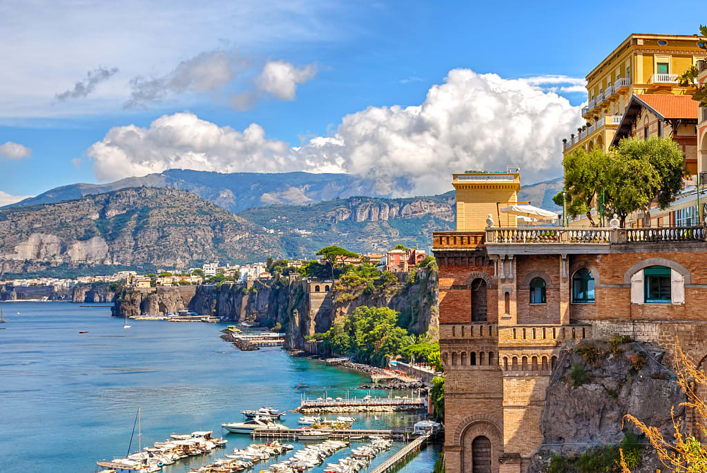 The coast of Sorrento, Italy