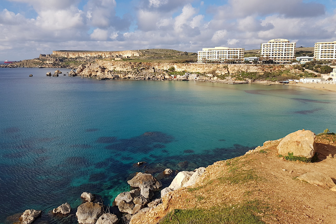 Golden Bay, Malta.