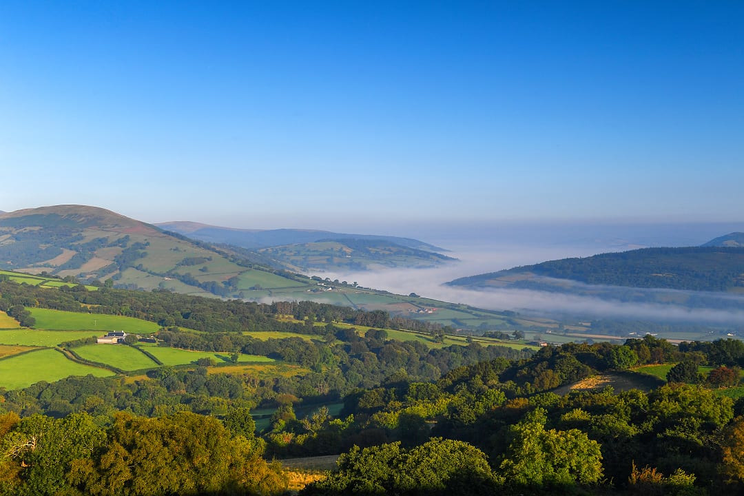 Brecon Beacons National Park in Wales, UK