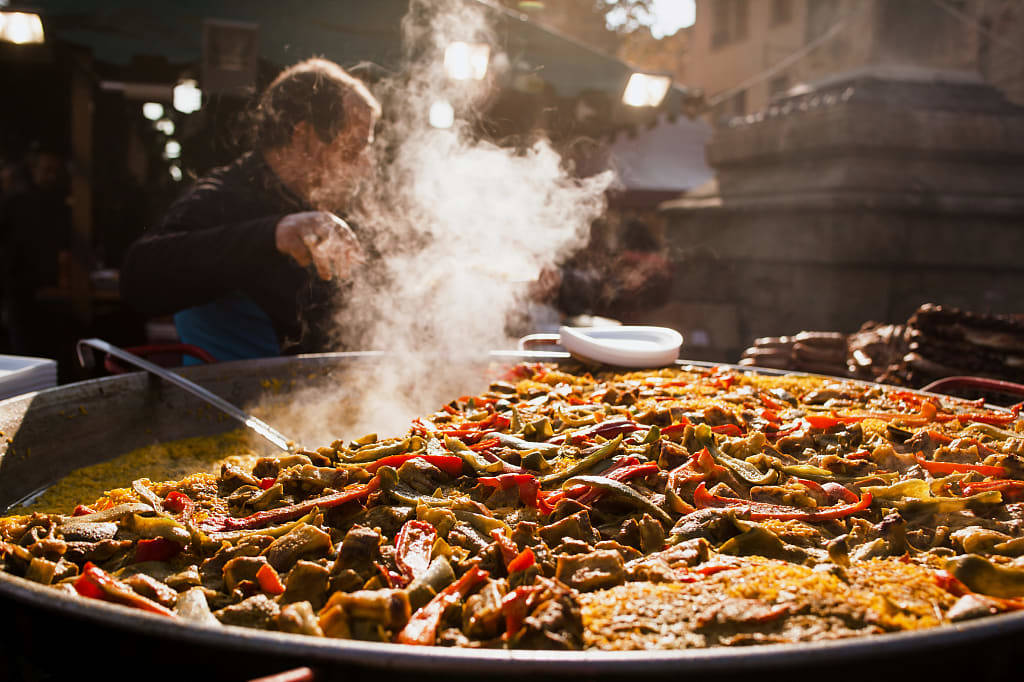 Paella in Valencia, Spain