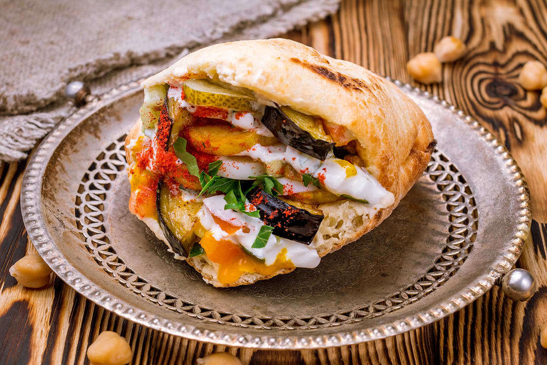 Sabith Pita served at a restaurant in Tel Avid, Israel