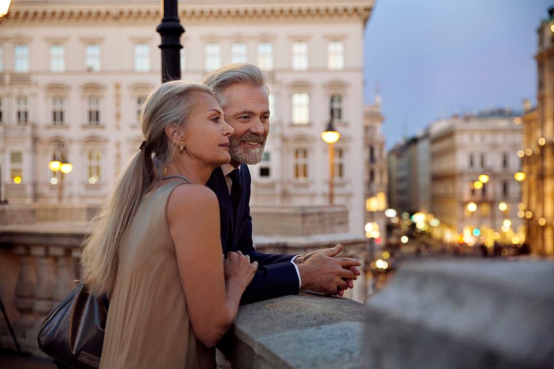 Couple in Vienna, Austria.