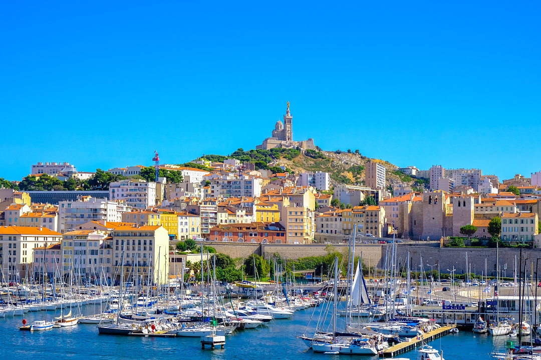 Old port of Marseille, France.