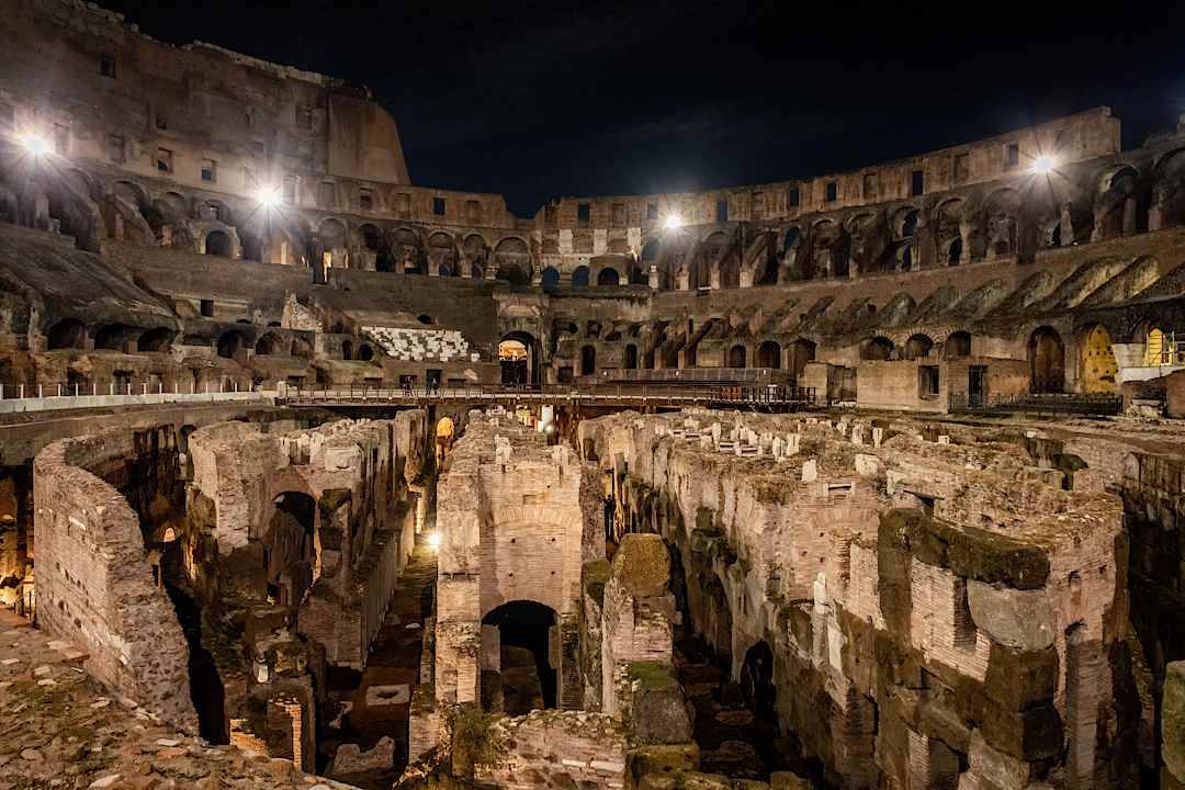 Colosseum night tour, Rome.