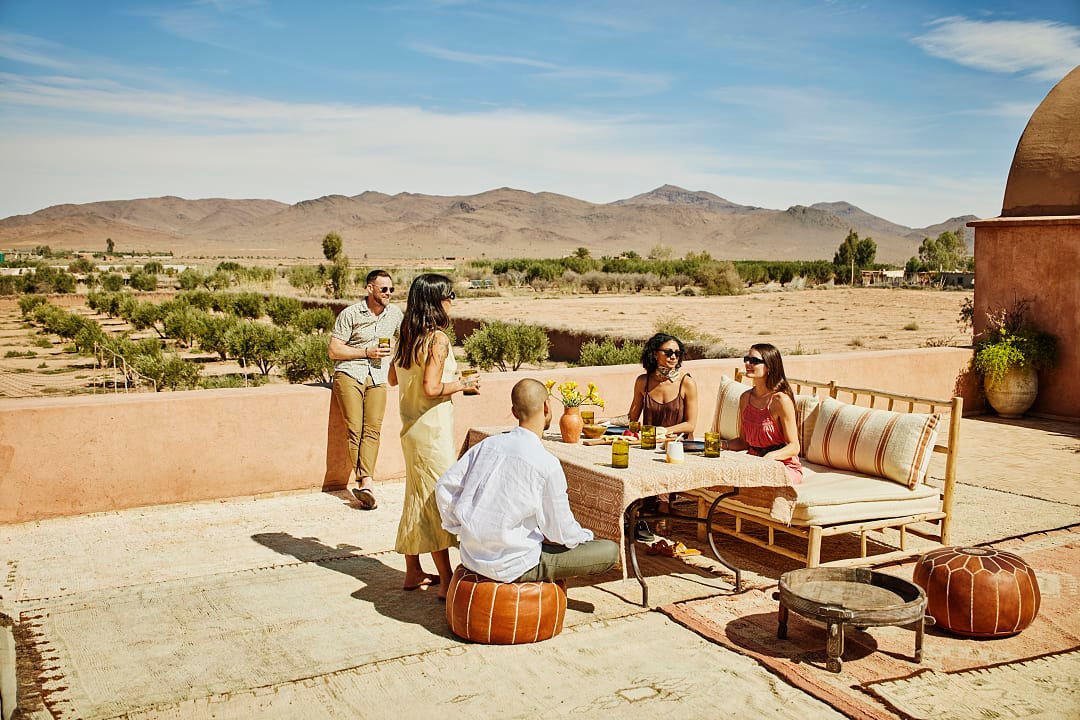 Friends at a resort in Safi, Marrakesh, Morocco