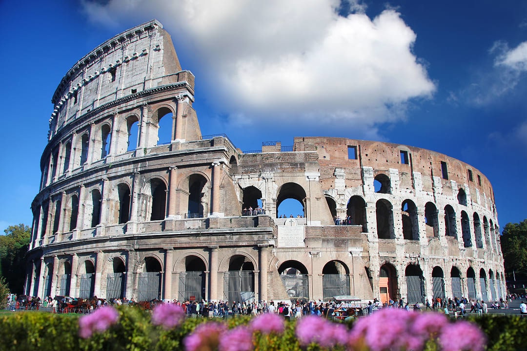 The Roman Colosseum in Italy
