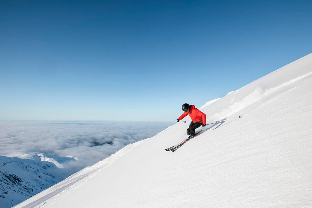 Mt Hutt Ski Area in Canterbury, New Zealand