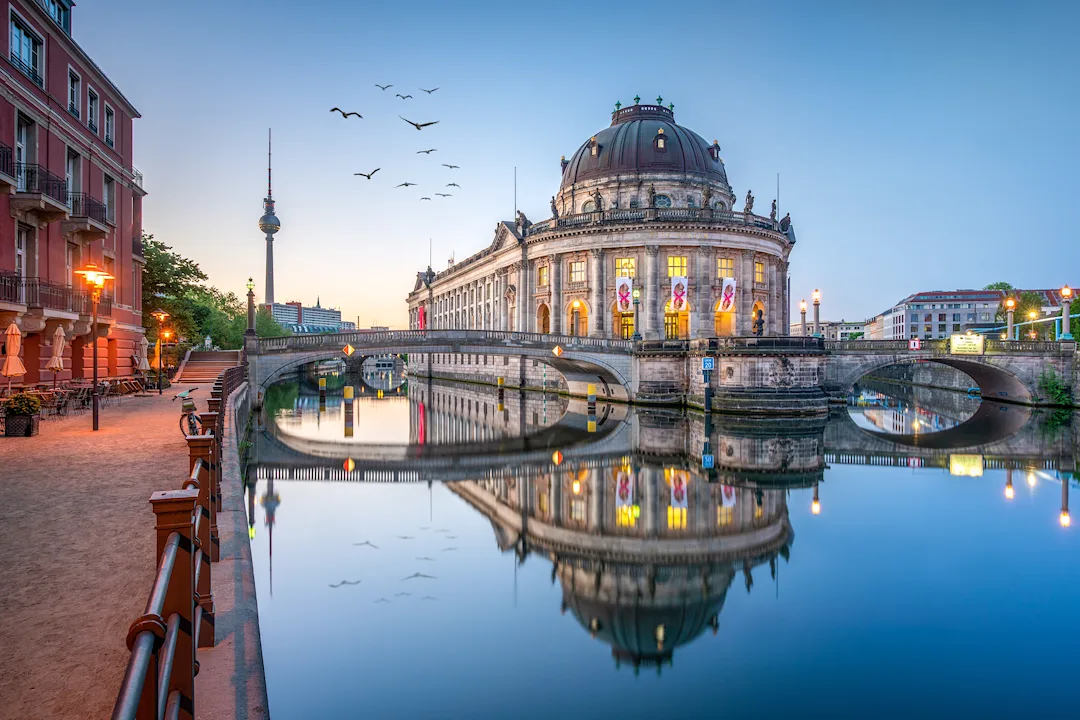 Spree River Promenade in Berlin, Germany