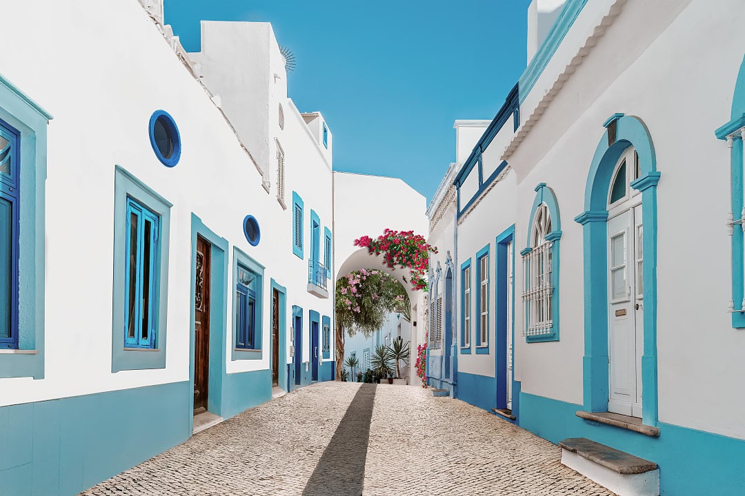 Village in Olhao, Portugal