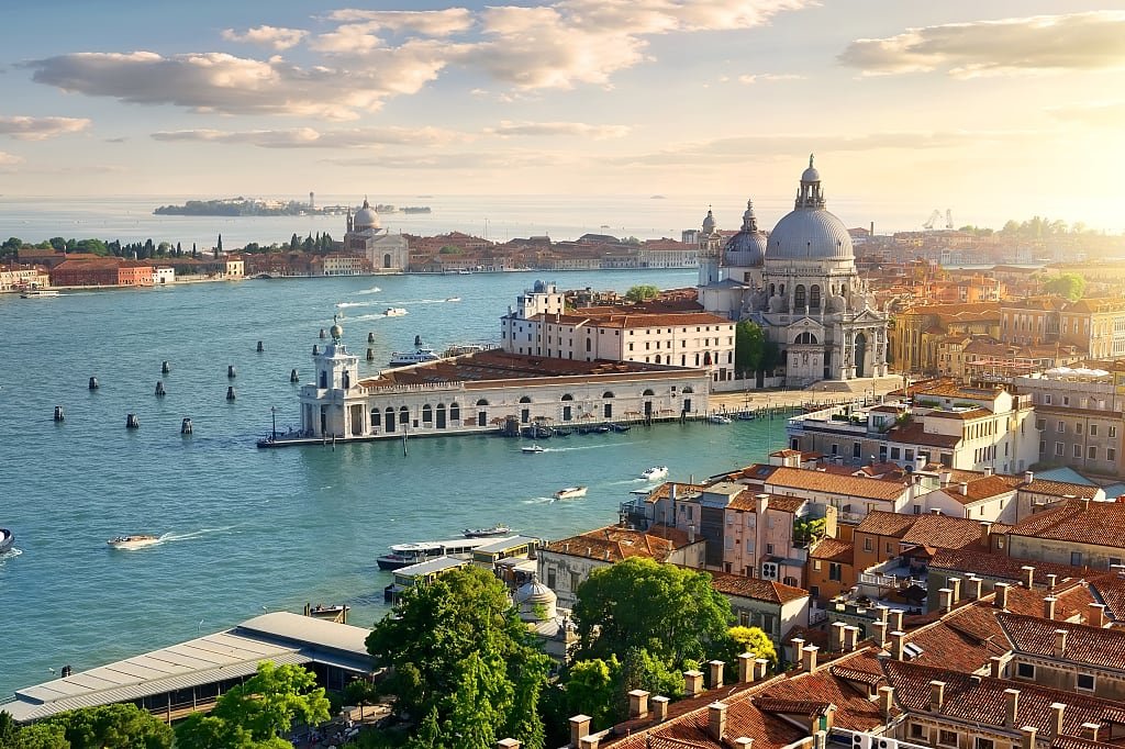 Aerial view of Venice, Italy