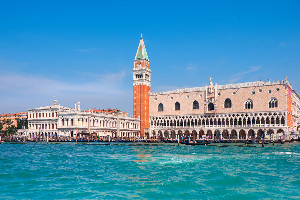 San Marco square and Doge's Palace in Venice, Italy