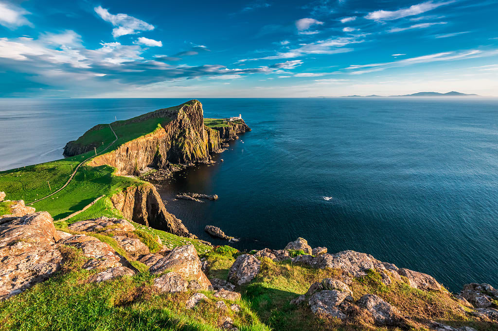 Neist Point on the Isle of Skye in Scotland