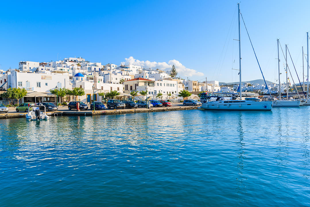 The harbor of Naoussa, Greece. 