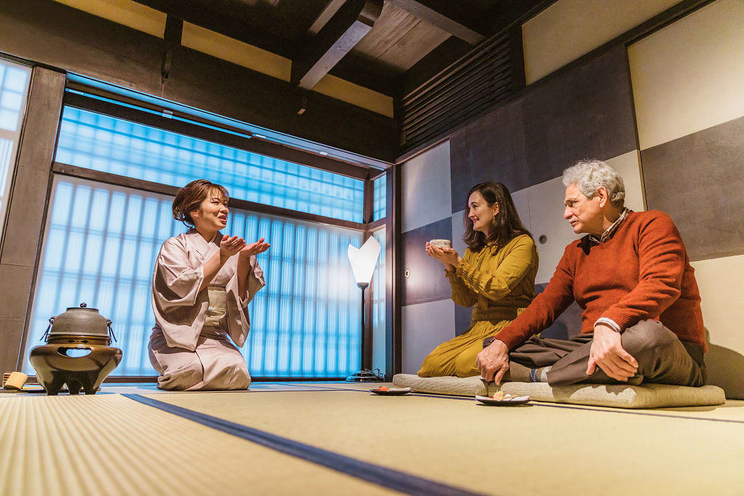 Traditional tea ceremony in Japan.