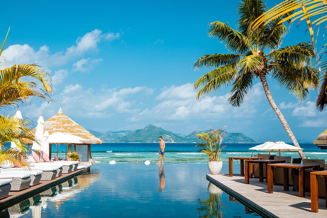 Luxury resort on Mahe Island in the Seychelles
