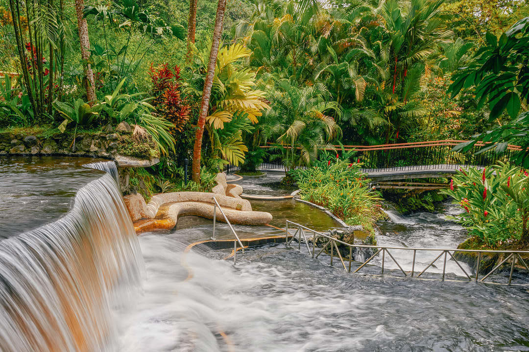 Thermal hot springs in La Fortuna, Costa Rica