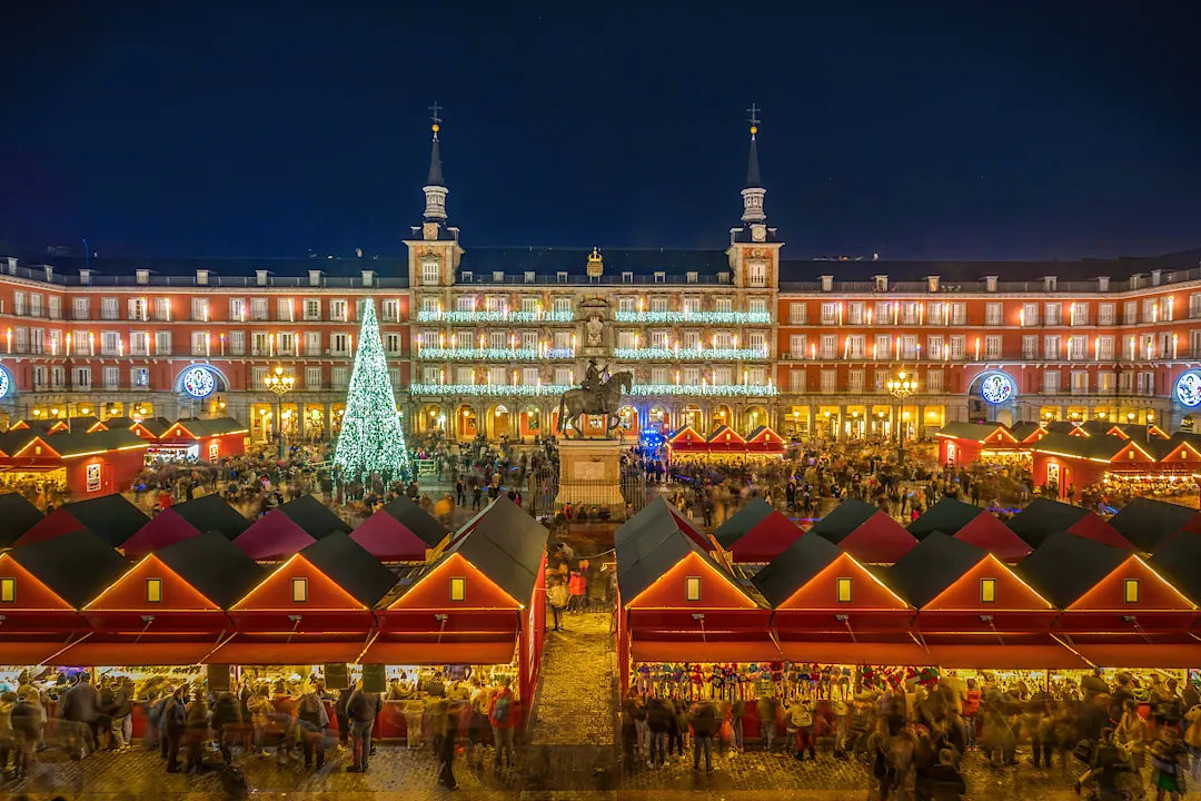Plaza Mayor Christmas Market in Madrid