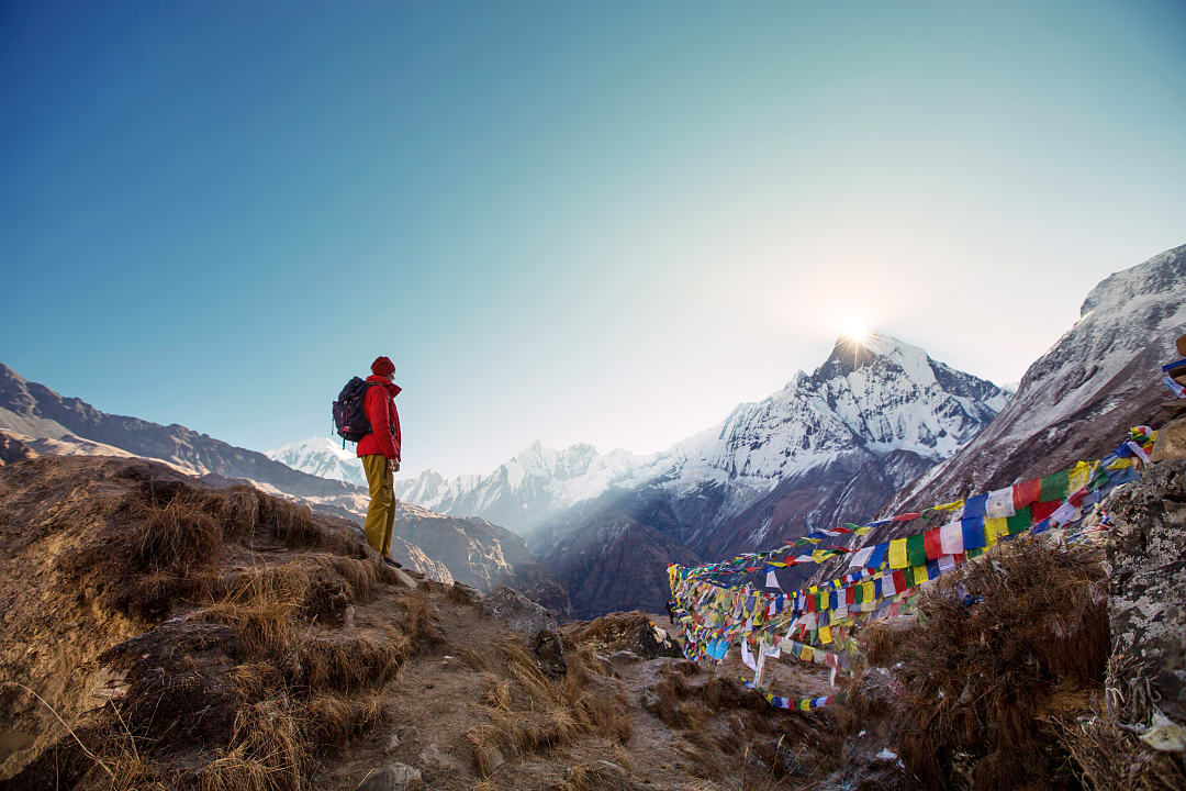 Annapurna mountains in Nepal.