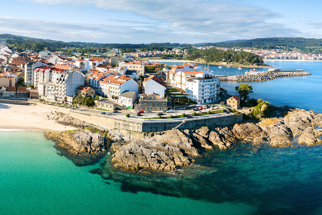 Caneliñas beach in Pontevedra, Spain