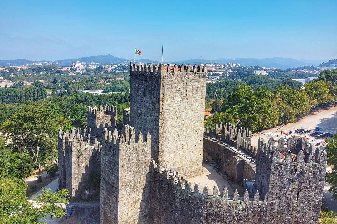 Guimarães Castle in Guimarães, Portugal