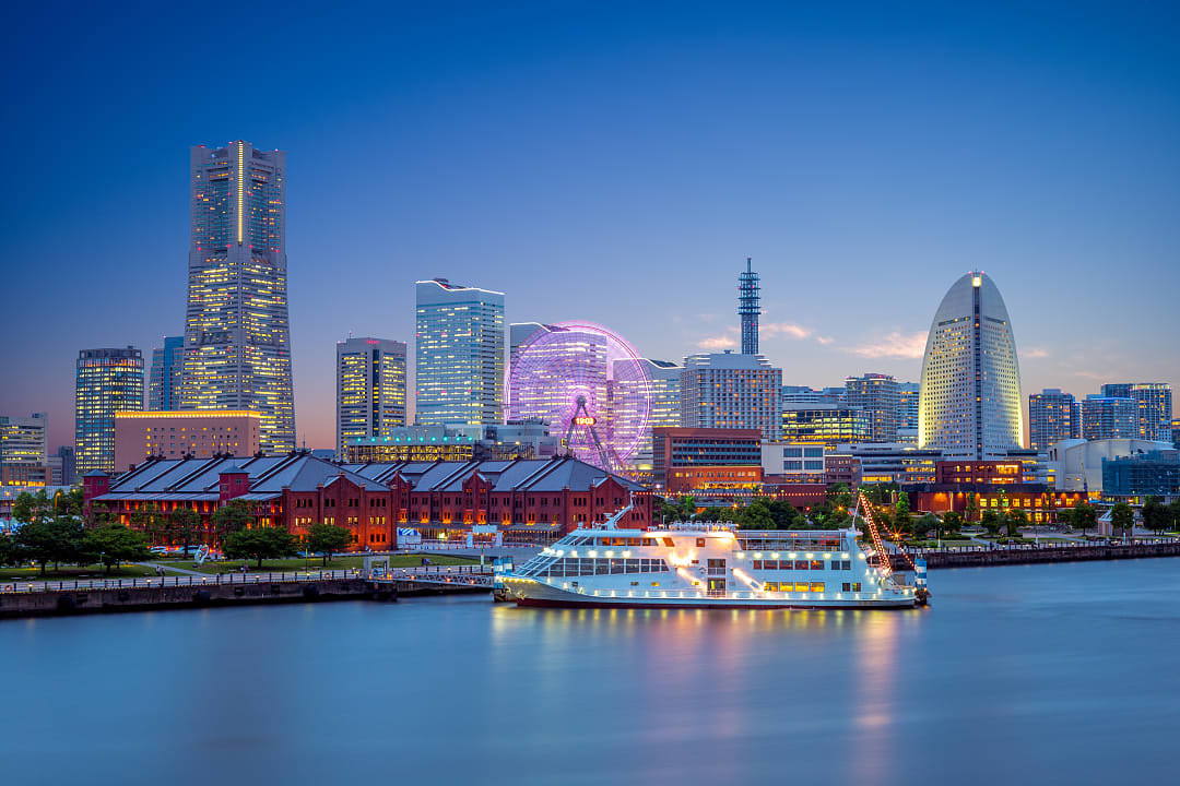 Ferry in Yokohama, Japan