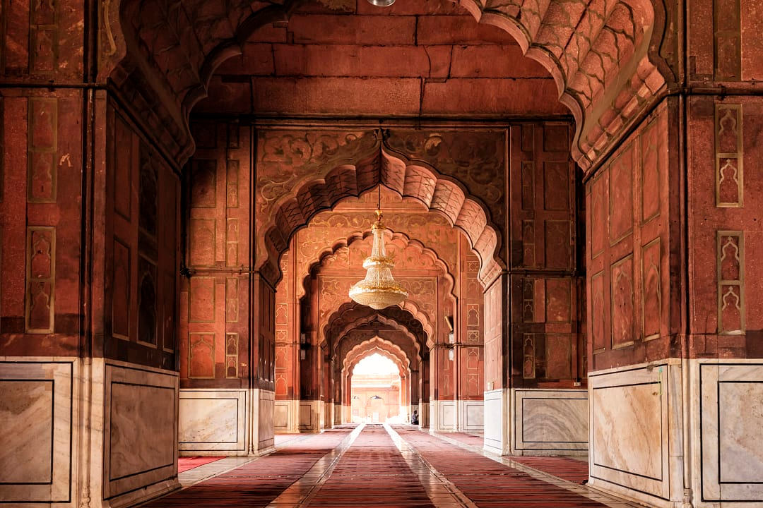 Jama masjid Mosque in Delhi, India.