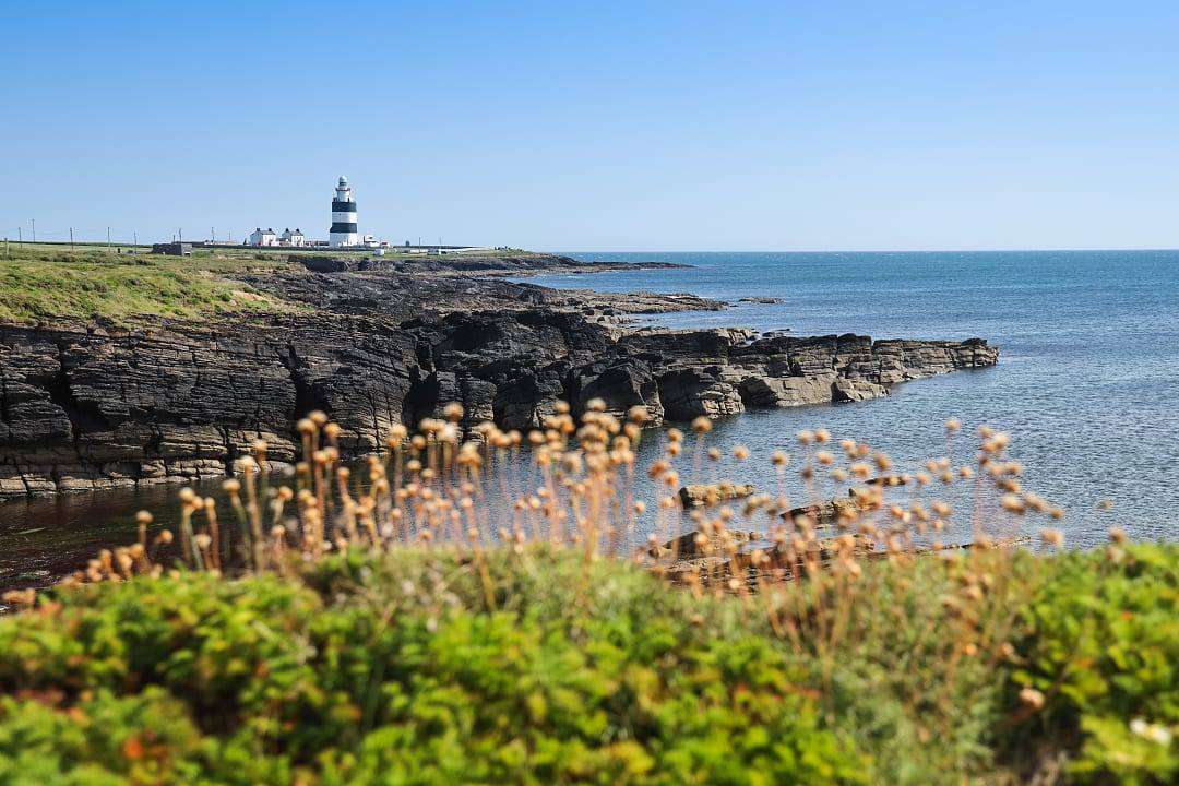 Hook lighthouse in the Hook Peninsula, County Wexford, Ireland.