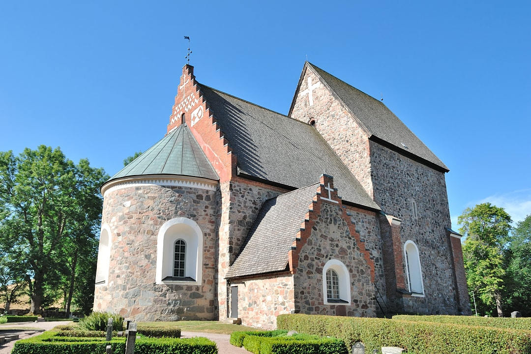 Medieval church in Uppsala, Sweden