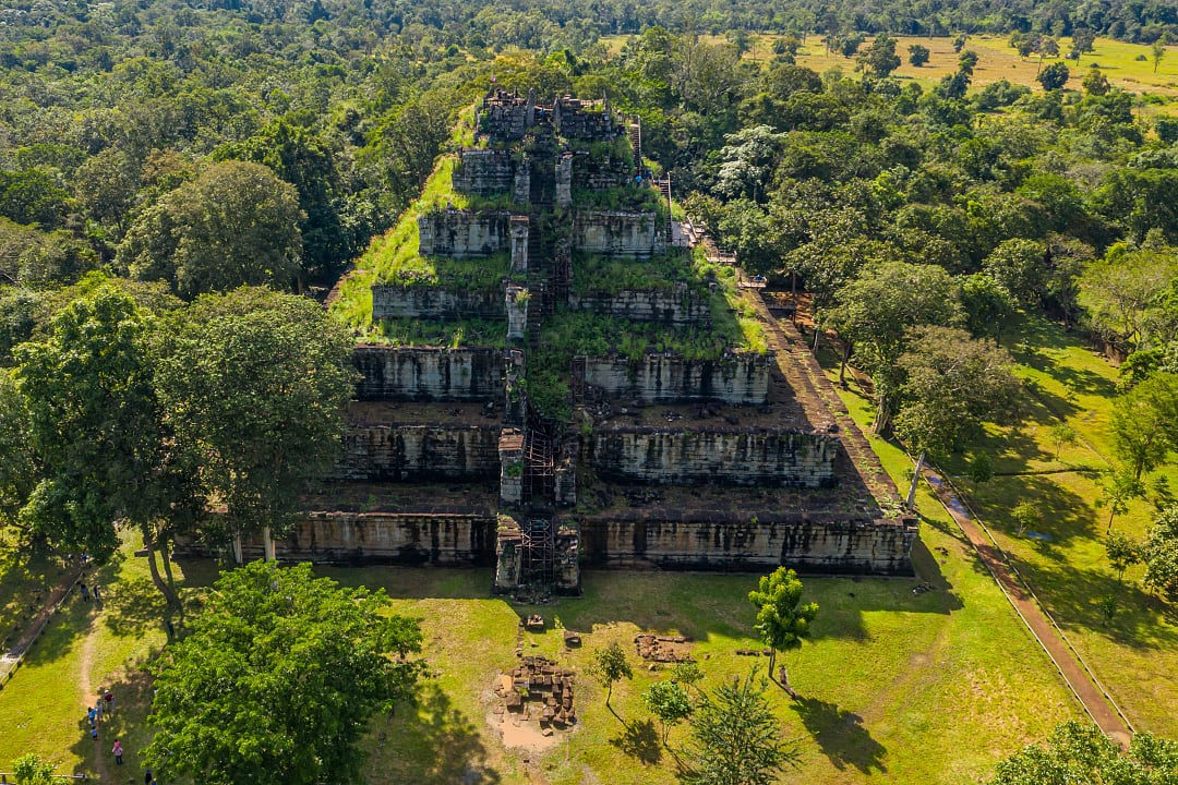 Koh Ker temple ruins in Prasat Preah Vihear Province, Cambodia