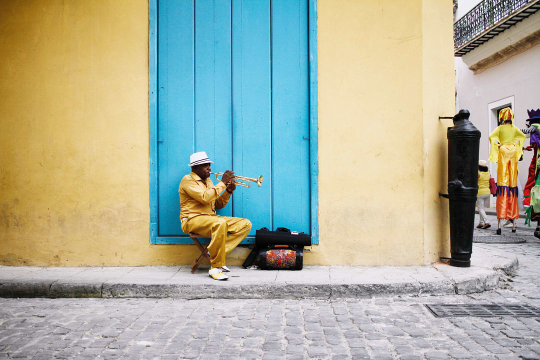 Musician at Festival in Havana, Cuba.