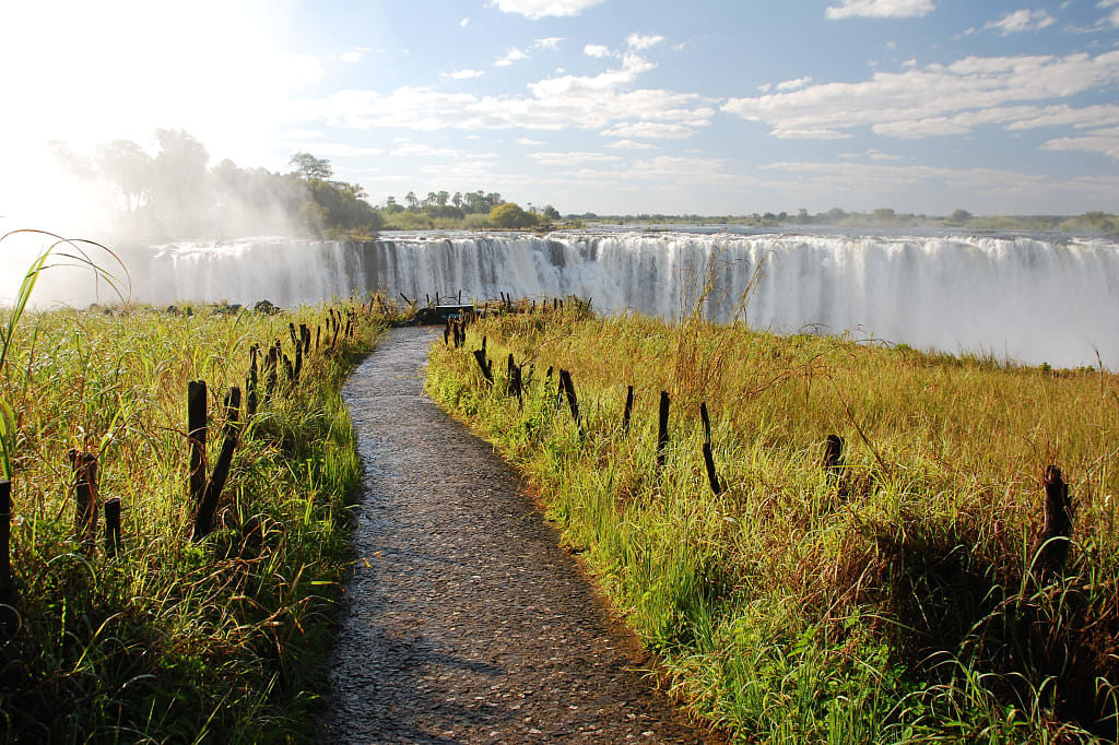 Victoria Falls on the boarder between Zambia and Zimbabwe