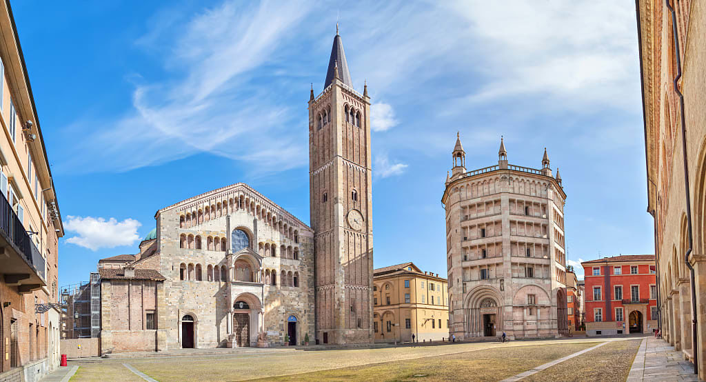Piazza Duomo in Parma, Italy