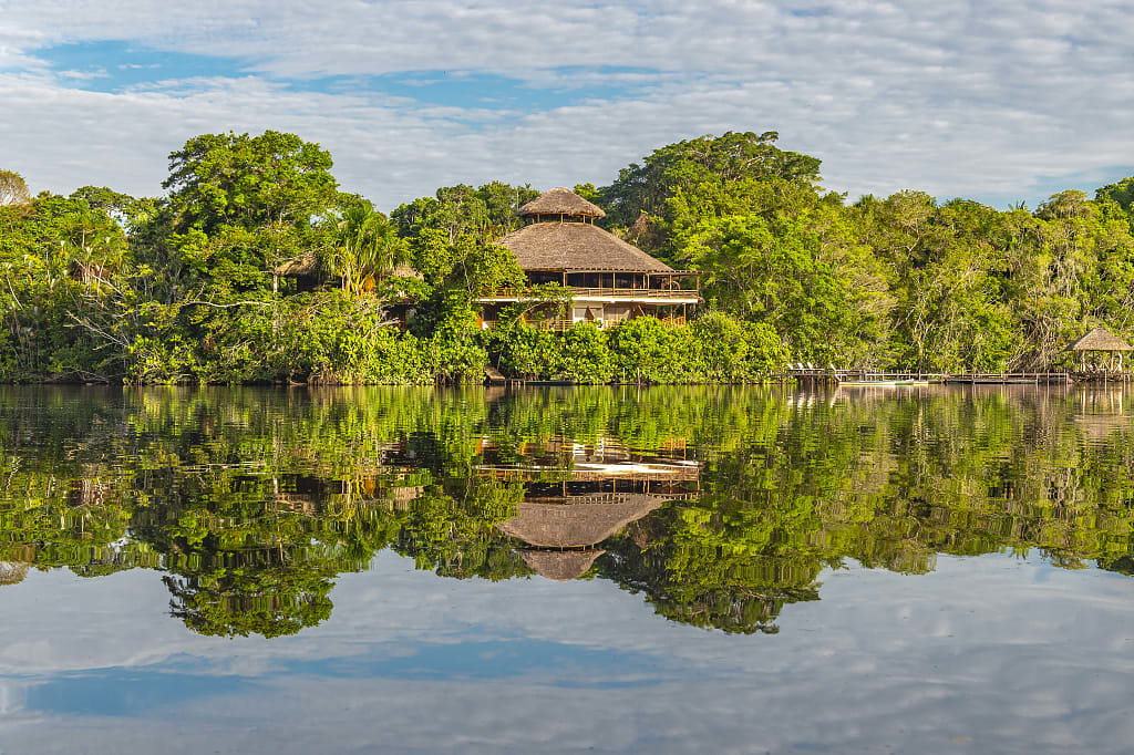 Rainforest lodge on the Amazon in Colombia