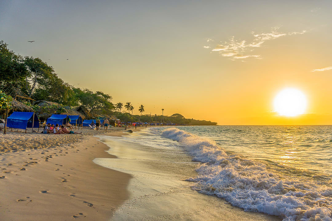 Playa Blanca on Isla Baru, Colombia