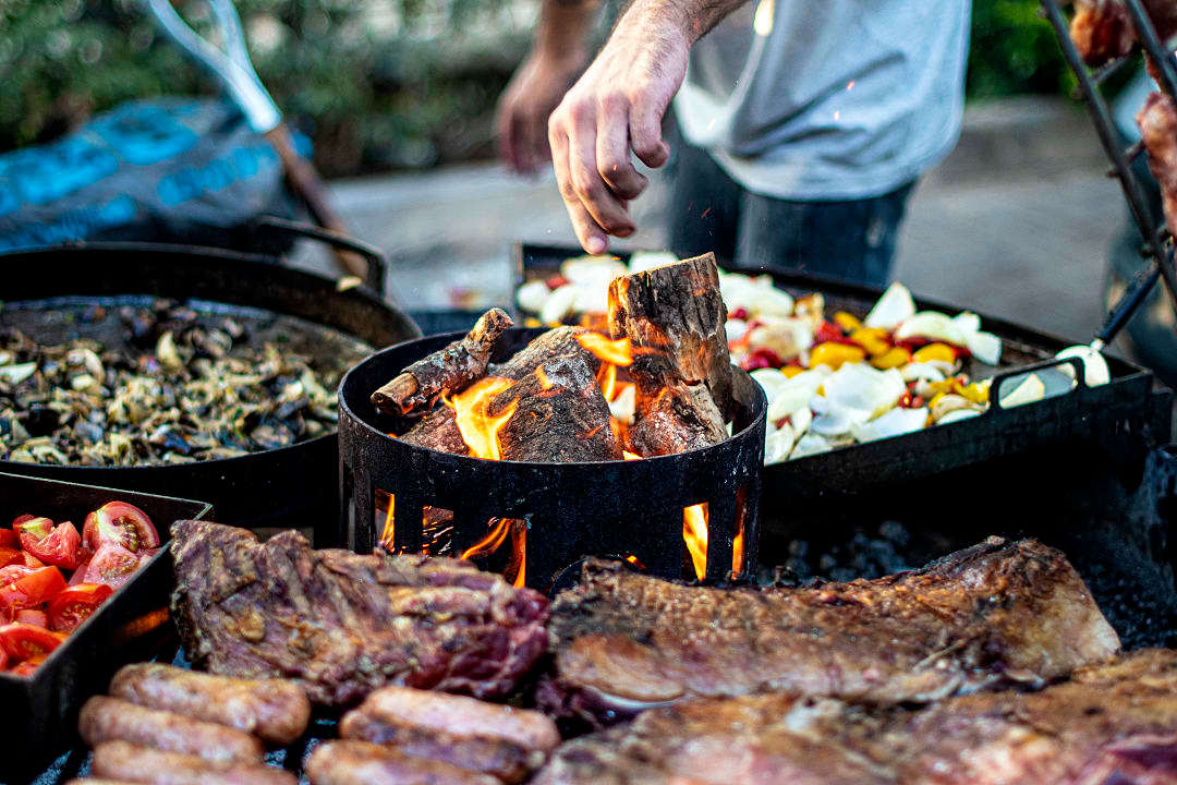Traditional Argentina asado.