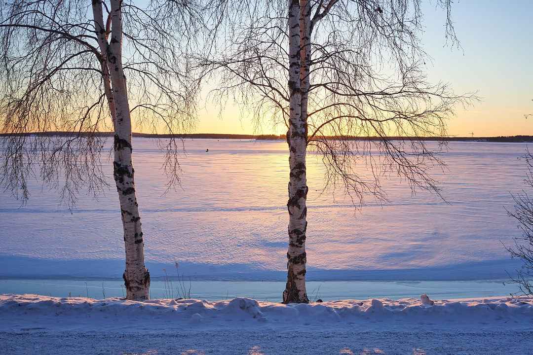 Midnight sun in Sweden