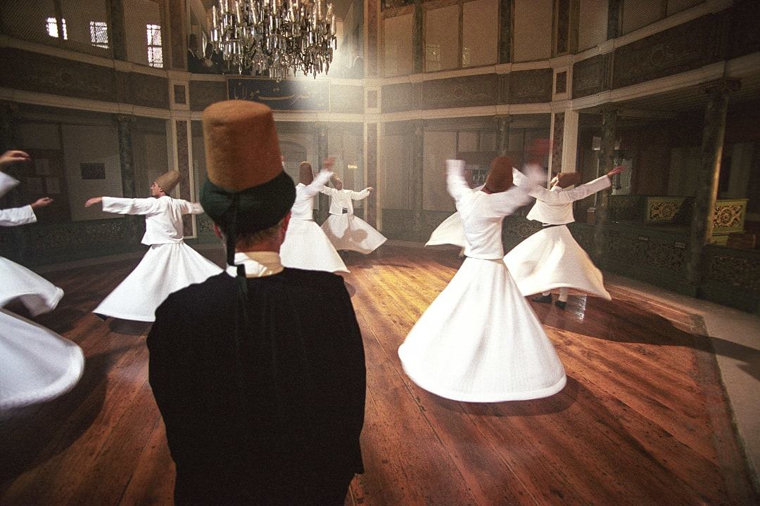 Whirling dervishes perform in Turkey