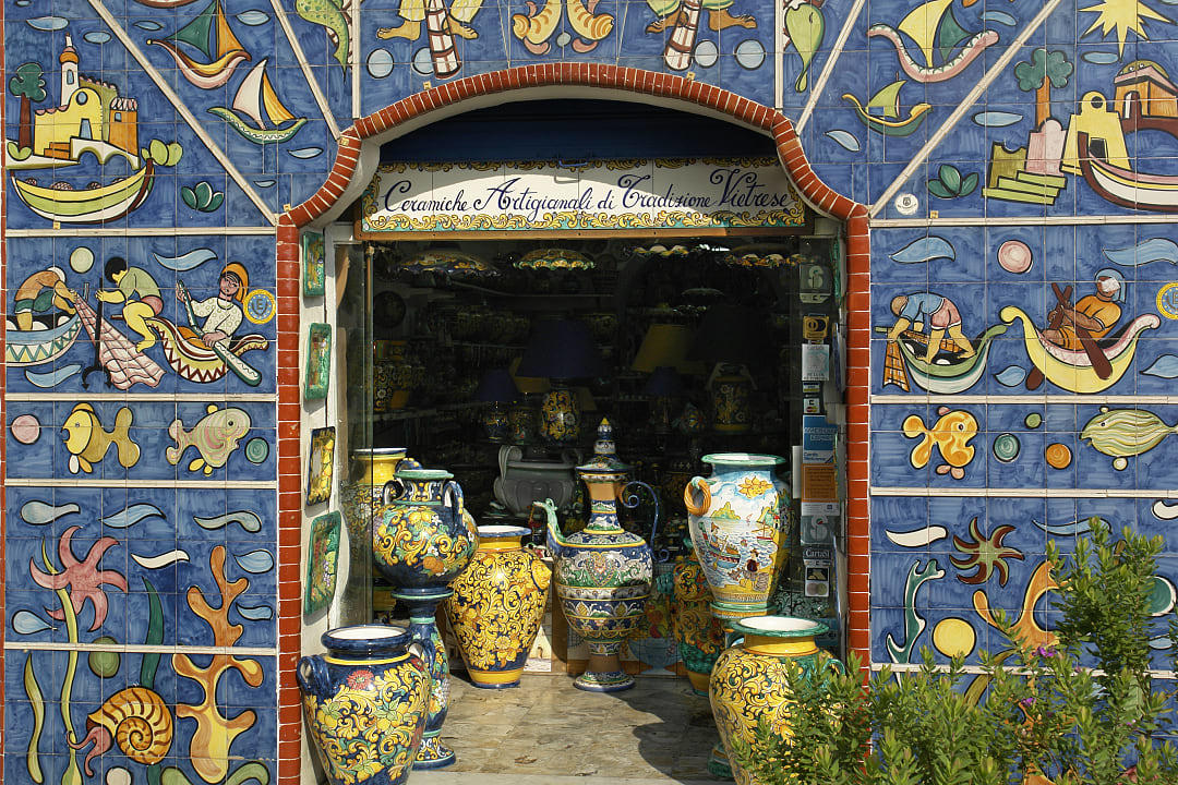 Ceramic shop in Vietri sul Mare, Italy