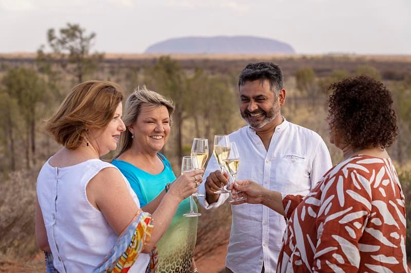 Tali Wiru Dining Experience with Uluru in the background