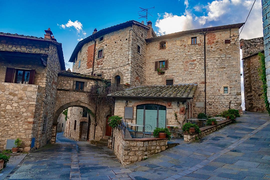Castello di Meleto, Gaiole, Italy.