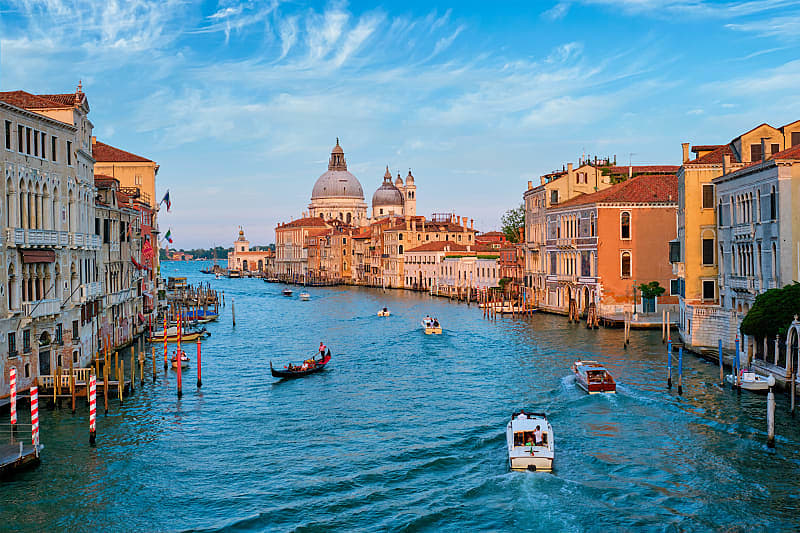 The Grand Canal of Venice in Italy