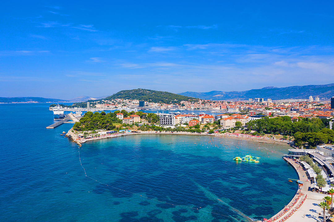 Bacvice Beach in Split, Croatia