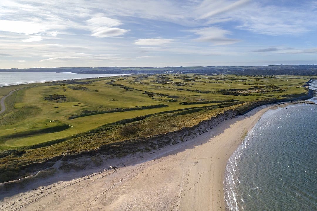 West sands beach along the Old Course at St Andrew's. Photo courtesy of VisitScotland / Stuart Brunton