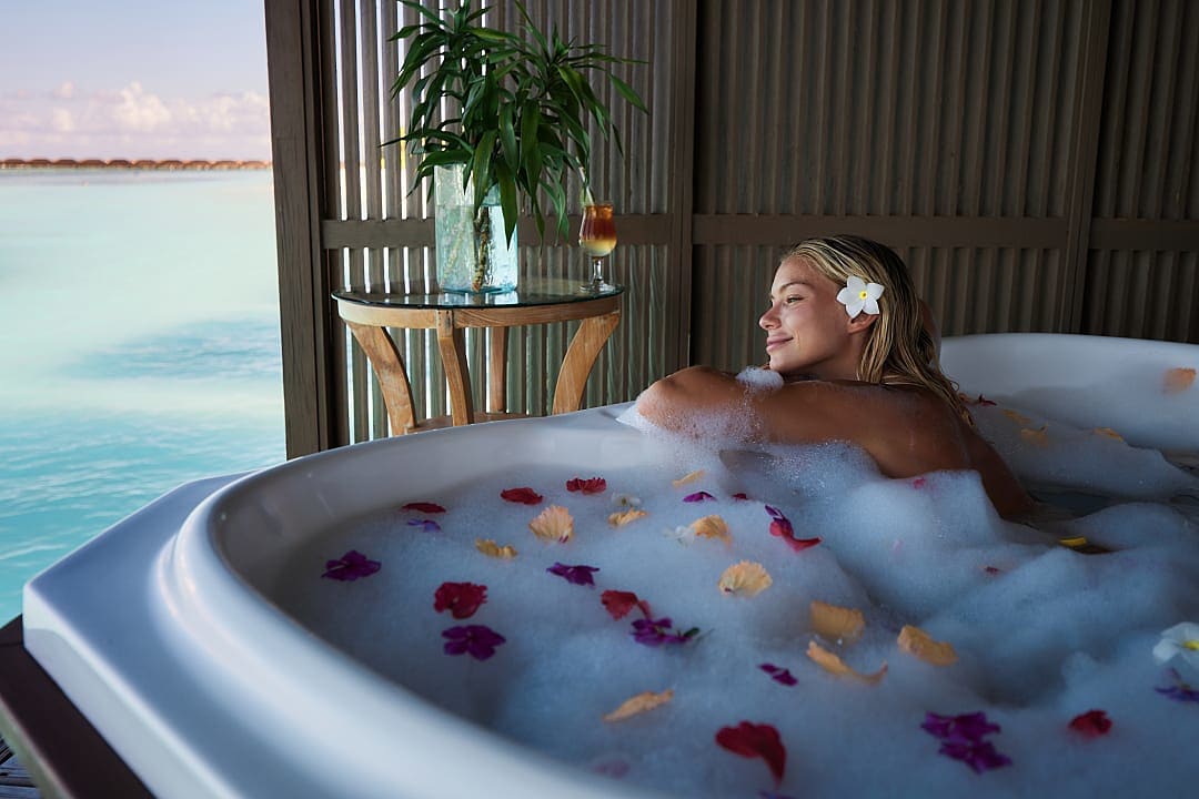 Luxury resort in The Maldives.