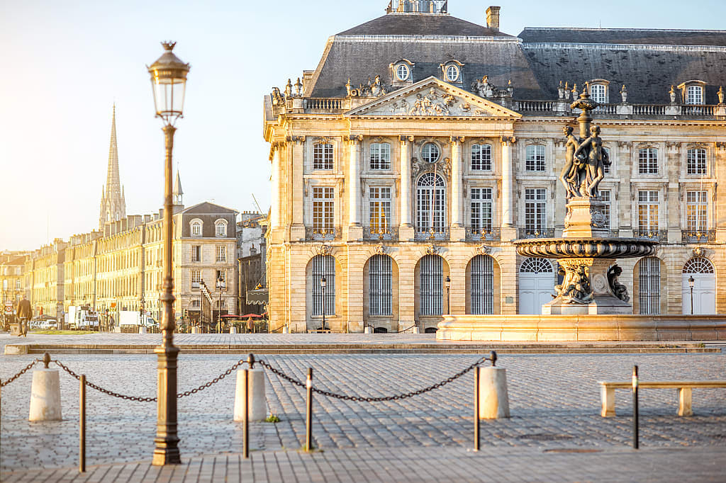 La Bourse square in Bordeaux, France