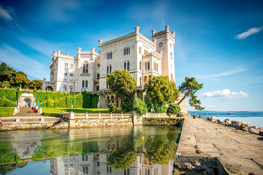 Miramare Castle in Trieste, Italy