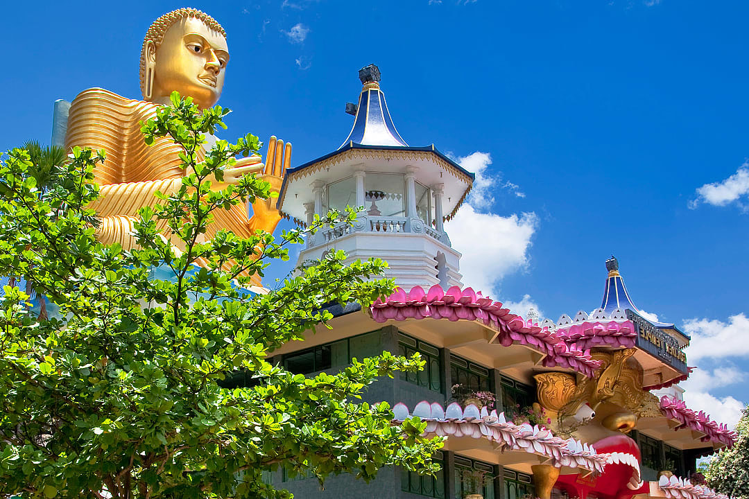Dambulla Royal Cave Temple in Sri Lanka
