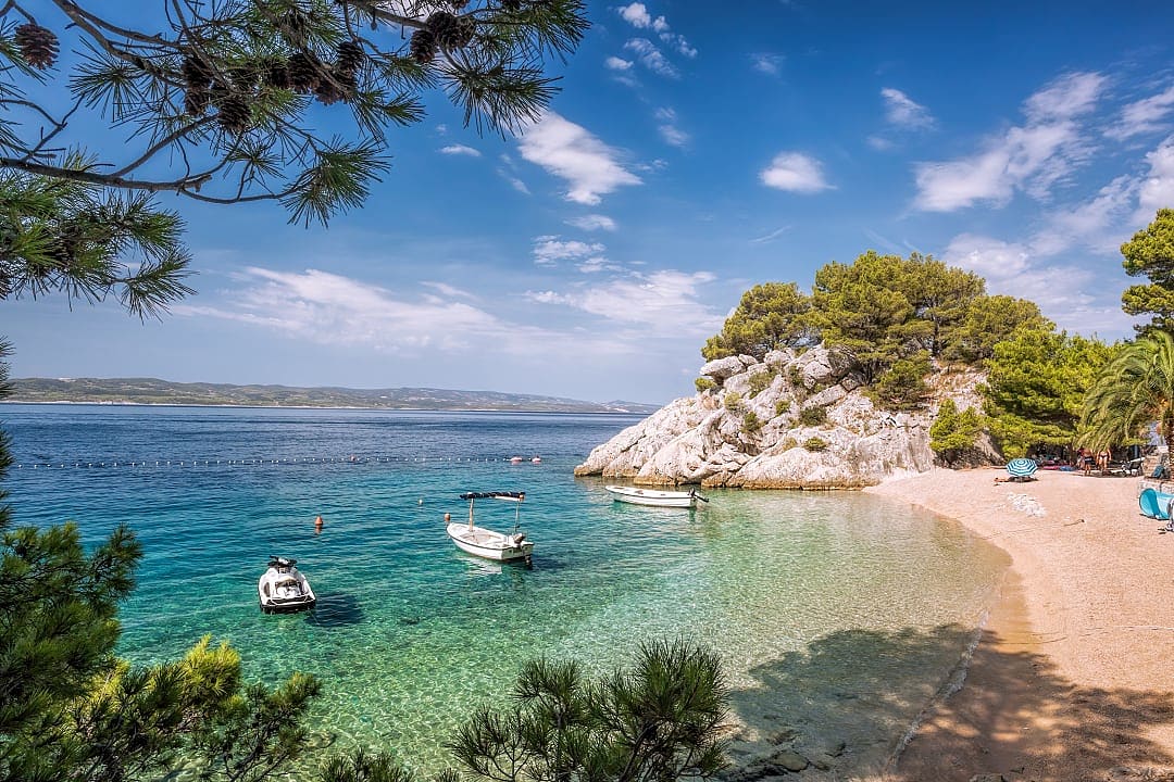 Punta Rata beach in Dalmatia, Croatia.