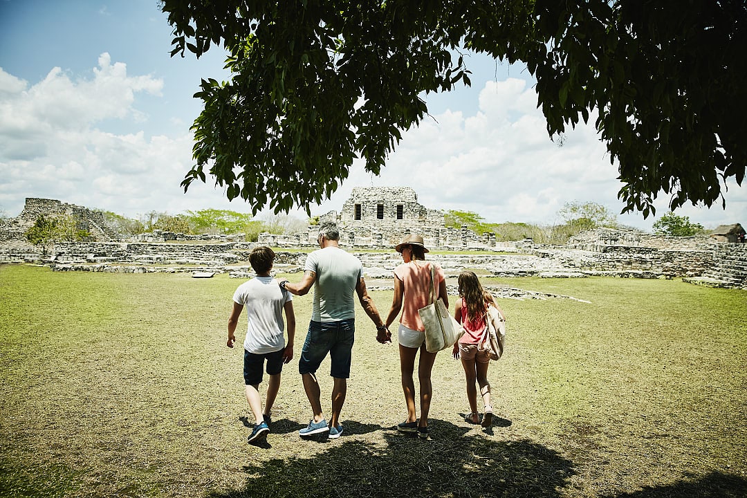 Mayapan ruins in Mexico.