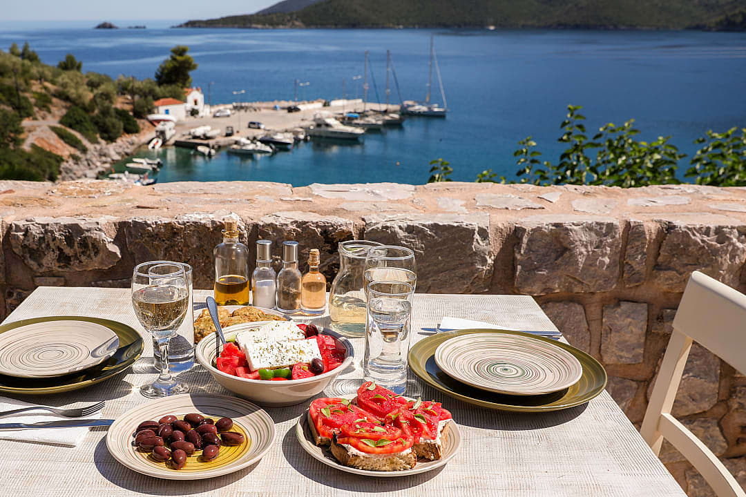 Traditional Greek Food.